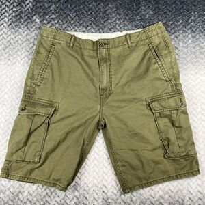 Levi's Cargo Shorts Men's 38 X 11 Olive Green Relaxed Utility Pockets